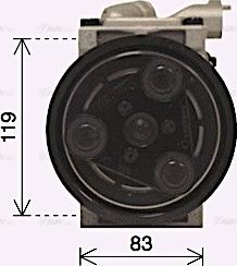 Ava Quality Cooling KAK298 - Kompressori, ilmastointilaite inparts.fi