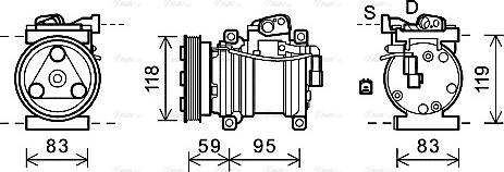 Ava Quality Cooling KAK200 - Kompressori, ilmastointilaite inparts.fi