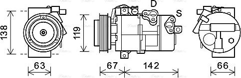 Ava Quality Cooling KAK216 - Kompressori, ilmastointilaite inparts.fi