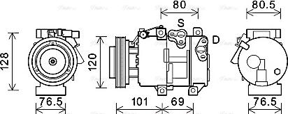 Ava Quality Cooling KAK218 - Kompressori, ilmastointilaite inparts.fi