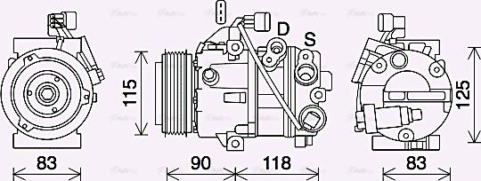 Ava Quality Cooling KAK284 - Kompressori, ilmastointilaite inparts.fi