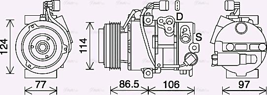 Ava Quality Cooling KAK285 - Kompressori, ilmastointilaite inparts.fi