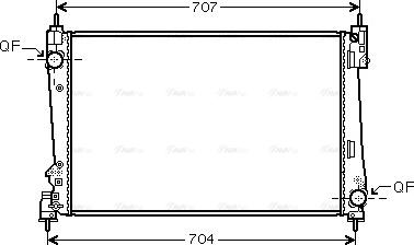 Ava Quality Cooling LCA2096 - Jäähdytin,moottorin jäähdytys inparts.fi