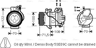 Ava Quality Cooling MCAK008 - Kompressori, ilmastointilaite inparts.fi