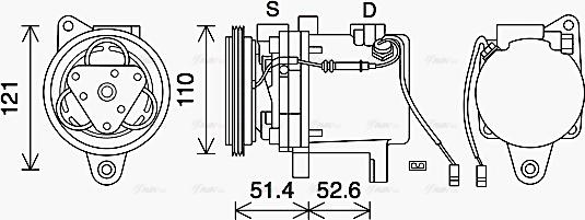 Ava Quality Cooling MCAK019 - Kompressori, ilmastointilaite inparts.fi