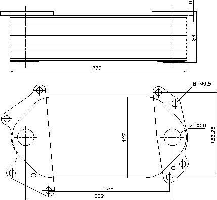 Ava Quality Cooling ME3351 - Moottoriöljyn jäähdytin inparts.fi