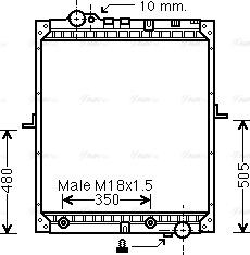 Ava Quality Cooling ME 2182 - Jäähdytin,moottorin jäähdytys inparts.fi