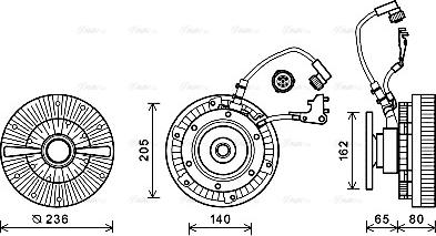 Ava Quality Cooling MEC258 - Kytkin, jäähdytystuuletin inparts.fi