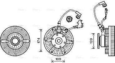 Ava Quality Cooling MEC260 - Kytkin, jäähdytystuuletin inparts.fi