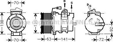 Ava Quality Cooling MEK249 - Kompressori, ilmastointilaite inparts.fi