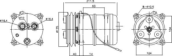 Ava Quality Cooling MNK163 - Kompressori, ilmastointilaite inparts.fi