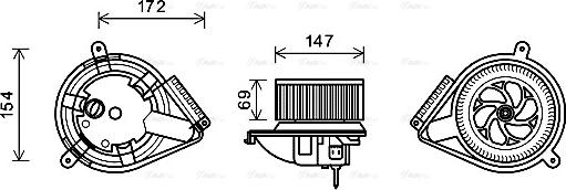 Ava Quality Cooling MS8618 - Sisätilapuhallin inparts.fi