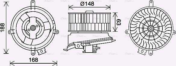 Ava Quality Cooling MS8711 - Sisätilapuhallin inparts.fi