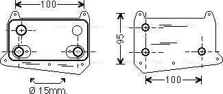 Ava Quality Cooling MS 3495 - Moottoriöljyn jäähdytin inparts.fi