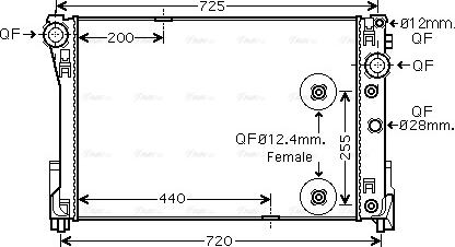 Ava Quality Cooling MSA2546 - Jäähdytin,moottorin jäähdytys inparts.fi