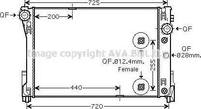 Ava Quality Cooling MS 2475 - Jäähdytin,moottorin jäähdytys inparts.fi