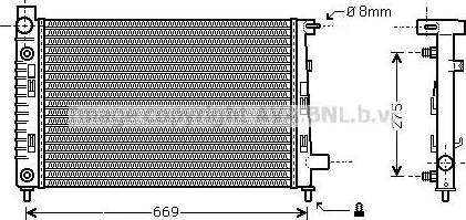 Ava Quality Cooling MS 2282 - Jäähdytin,moottorin jäähdytys inparts.fi