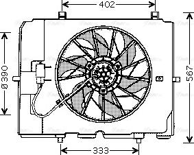 Ava Quality Cooling MS 7502 - Tuuletin, moottorin jäähdytys inparts.fi
