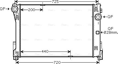 Ava Quality Cooling MSA2474 - Jäähdytin,moottorin jäähdytys inparts.fi