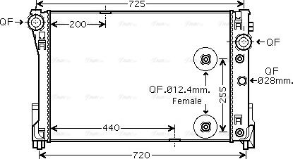 Ava Quality Cooling MSA2475 - Jäähdytin,moottorin jäähdytys inparts.fi