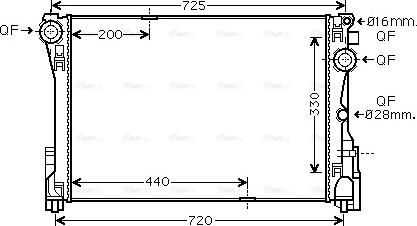 Ava Quality Cooling MSA2575 - Jäähdytin,moottorin jäähdytys inparts.fi