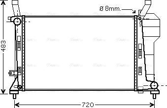 Ava Quality Cooling MSA2363 - Jäähdytin,moottorin jäähdytys inparts.fi