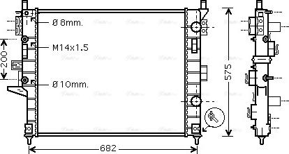 Ava Quality Cooling MSA2331 - Jäähdytin,moottorin jäähdytys inparts.fi