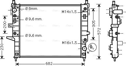 Ava Quality Cooling MSA2332 - Jäähdytin,moottorin jäähdytys inparts.fi