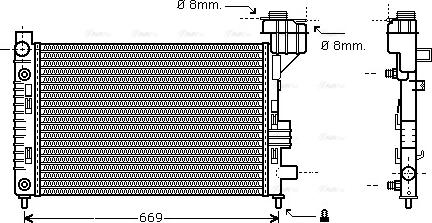 Ava Quality Cooling MSA2248 - Jäähdytin,moottorin jäähdytys inparts.fi