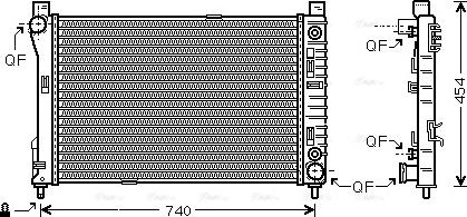 Ava Quality Cooling MSA2286 - Jäähdytin,moottorin jäähdytys inparts.fi