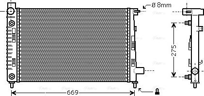 Ava Quality Cooling MSA2282 - Jäähdytin,moottorin jäähdytys inparts.fi