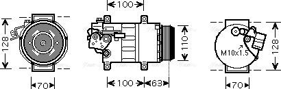 Ava Quality Cooling MSAK434 - Kompressori, ilmastointilaite inparts.fi