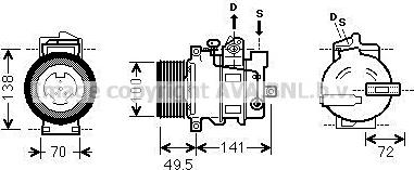 Ava Quality Cooling MSAK476 - Kompressori, ilmastointilaite inparts.fi