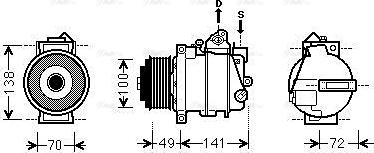 Ava Quality Cooling MSAK560 - Kompressori, ilmastointilaite inparts.fi