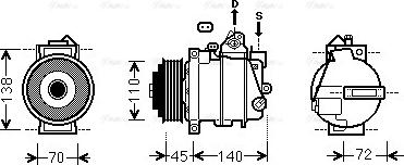 Ava Quality Cooling MSAK568 - Kompressori, ilmastointilaite inparts.fi