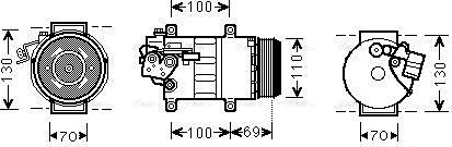 Ava Quality Cooling MSAK576 - Kompressori, ilmastointilaite inparts.fi