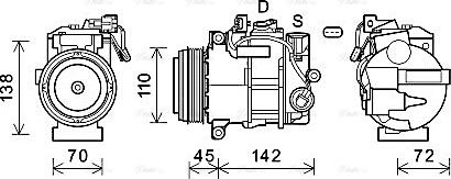 Ava Quality Cooling MSAK697 - Kompressori, ilmastointilaite inparts.fi