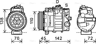 Ava Quality Cooling MSAK615 - Kompressori, ilmastointilaite inparts.fi