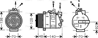 Ava Quality Cooling MSAK393 - Kompressori, ilmastointilaite inparts.fi