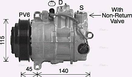 Ava Quality Cooling MSAK755 - Kompressori, ilmastointilaite inparts.fi