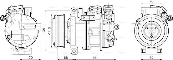 Ava Quality Cooling MSAK786 - Kompressori, ilmastointilaite inparts.fi