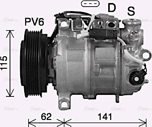 Ava Quality Cooling MSAK737 - Kompressori, ilmastointilaite inparts.fi