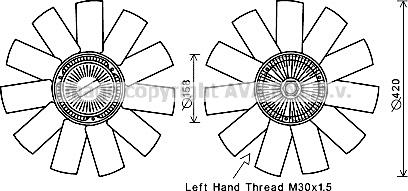 Ava Quality Cooling MSF655 - Tuuletin, moottorin jäähdytys inparts.fi