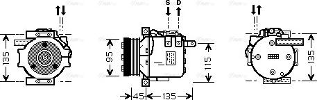 Ava Quality Cooling MS K456 - Kompressori, ilmastointilaite inparts.fi