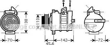 Ava Quality Cooling MS K438 - Kompressori, ilmastointilaite inparts.fi