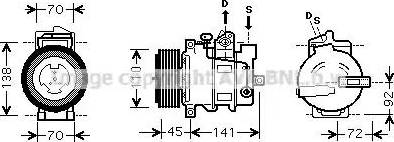 Ava Quality Cooling MS K433 - Kompressori, ilmastointilaite inparts.fi