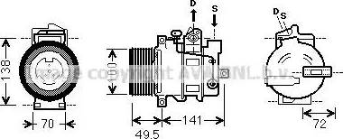 Ava Quality Cooling MS K476 - Kompressori, ilmastointilaite inparts.fi