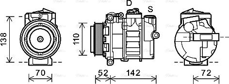 Ava Quality Cooling MSK588 - Kompressori, ilmastointilaite inparts.fi