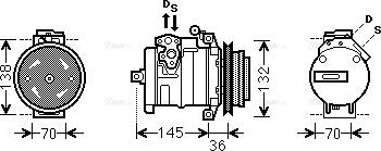 Ava Quality Cooling MSK681 - Kompressori, ilmastointilaite inparts.fi