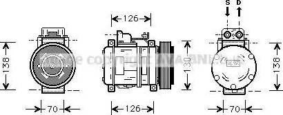 Ava Quality Cooling MS K054 - Kompressori, ilmastointilaite inparts.fi